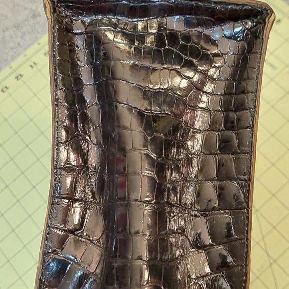 VINTAGE Crocodile Handbag 32 CM - Picture 6 of 13